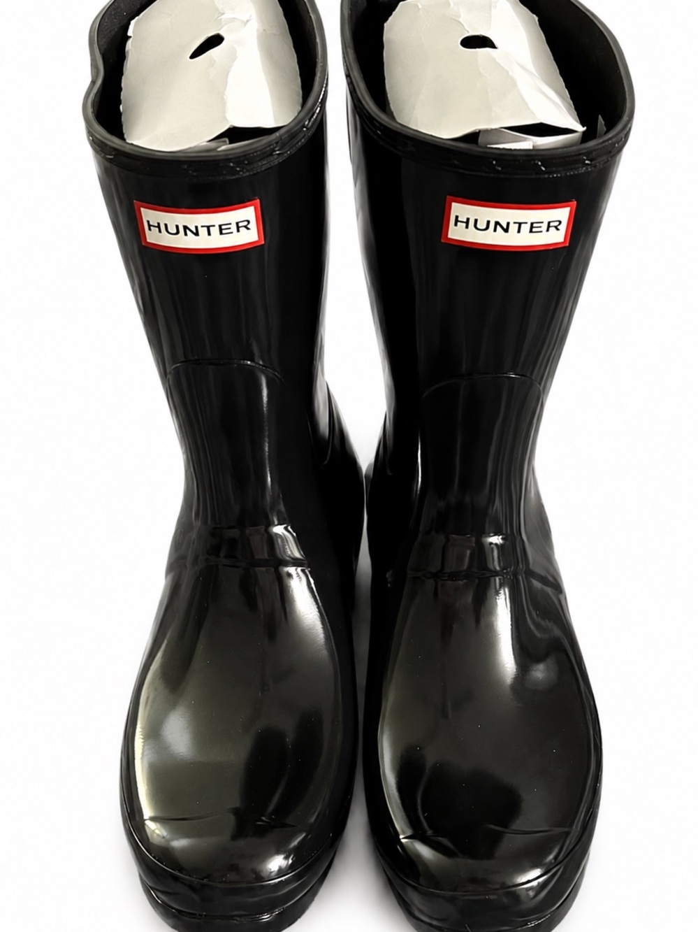 Hunter Black Gloss Rain Boots
